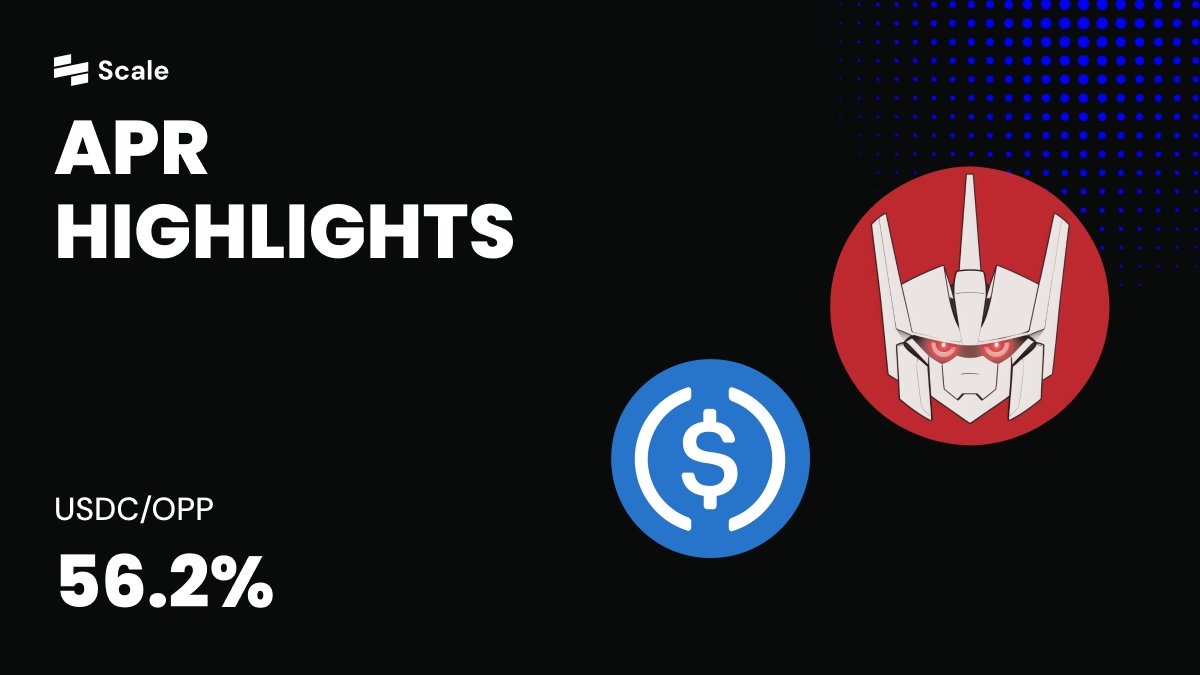 BM BASE!

<a href="/Optimism_Pr/">Optimism Prime 🤖🔴</a> again with outstanding APRs

USDC/OPP  56.2% APR!

Grab some $OPP and start farming $SCALE 🧑‍🌾.

Visit: scale.farm