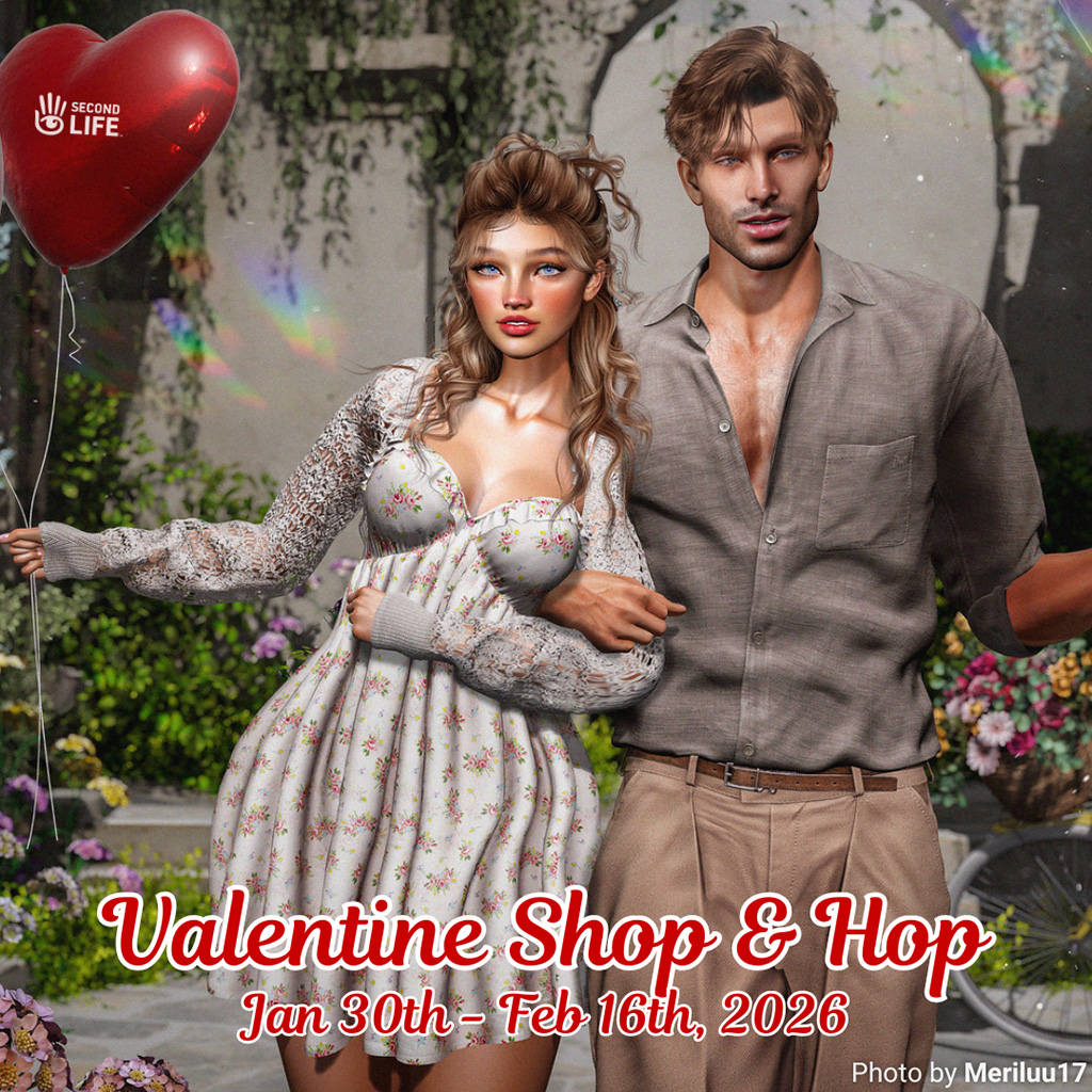 SecondLife's tweet photo. February is nearly here and love is in the air! Join us for these Valentine’s events including the Valentine Shop & Hop, new seasonal last names, the Love Train, and the Dunk & Hug a Linden & Mole event!
Learn more 💖 https://t.co/HckFrmQXNe
#SecondLife #SLShopHop #LindenLab #ValentinesDay #Valentines2026