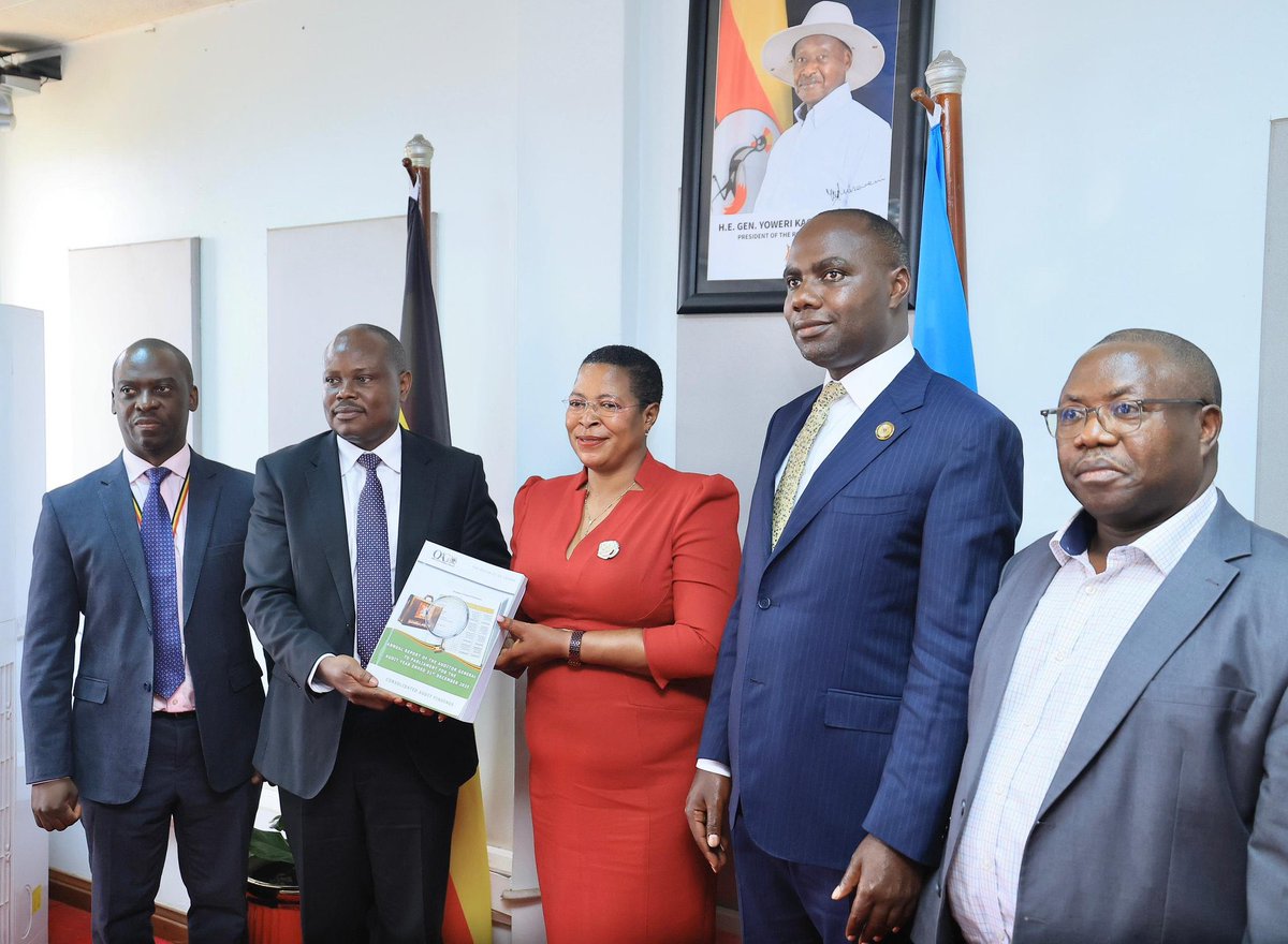 Speaker <a href="/AnitahAmong/">Anita Annet Among</a>  joined by National Chairperson Women’s League <a href="/Adrine_kk/">Kobusingye Adrine</a> meets Auditor General over PDM fund mismanagement, emphasizing stricter oversight for effective poverty reduction.
#AllWomenForMuseveni
#SmallThingsMustChange
