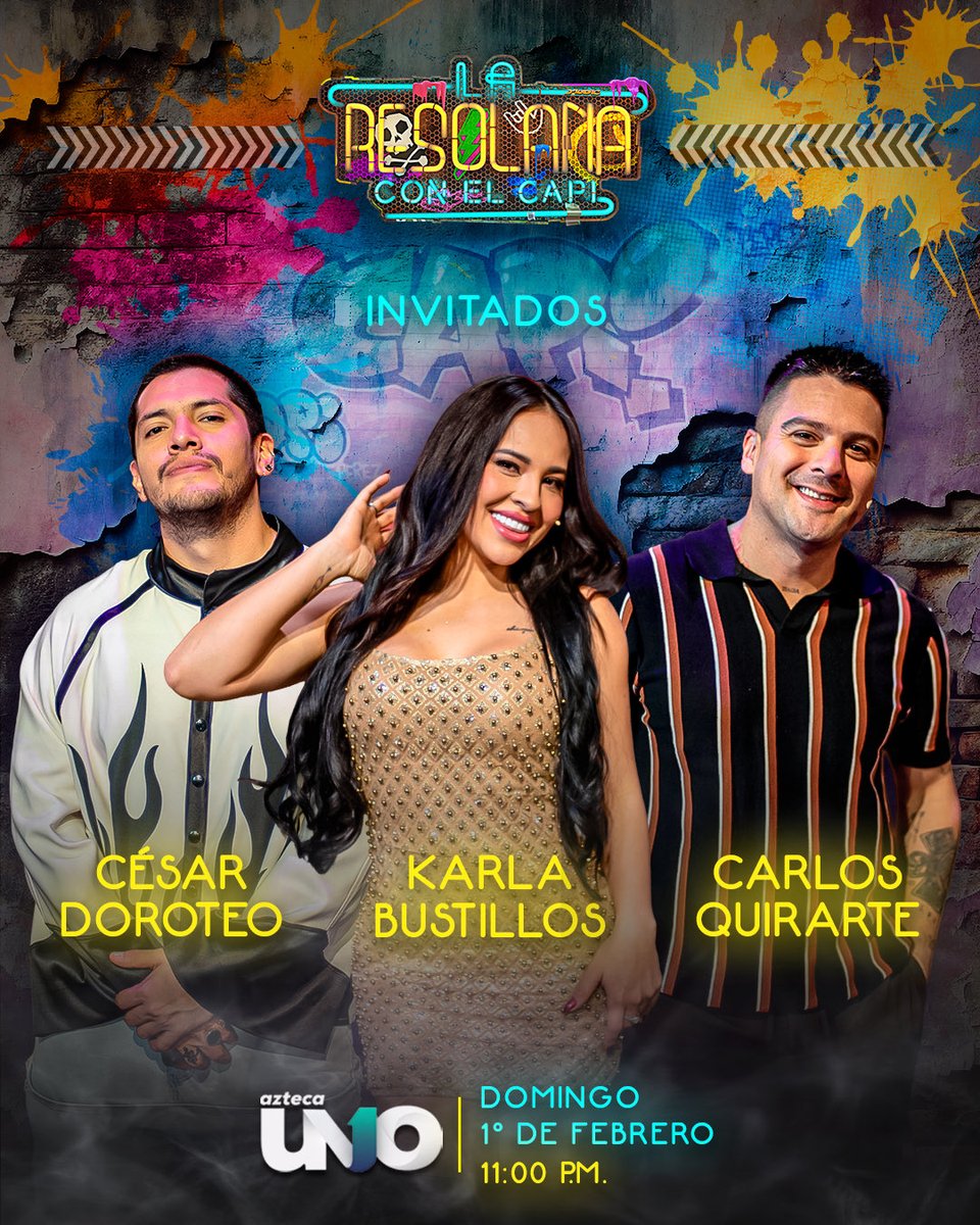 LaResolana's tweet photo. Este domingo la pasamos bomba con nuestros amix #KarlaBustillos, @cquirarte y #Teo. 🔥📺🙌🏼 ¡No se lo pierdan! 

#LaResolana, domingo 11:00 p.m. por Azteca UNO. 👌🏼 https://t.co/UoES64w5aN