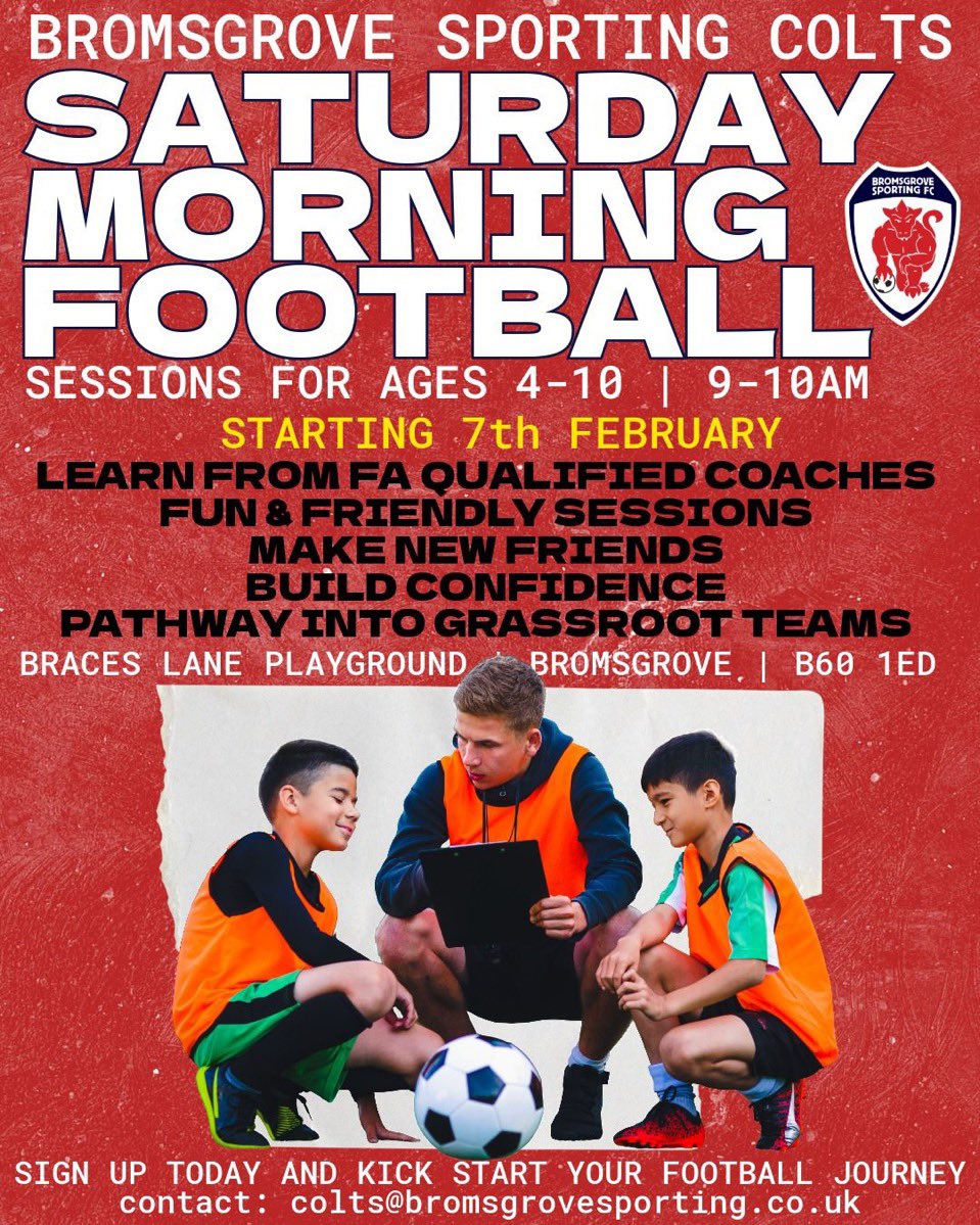Bromsgrove Sporting Colts FC tweet media