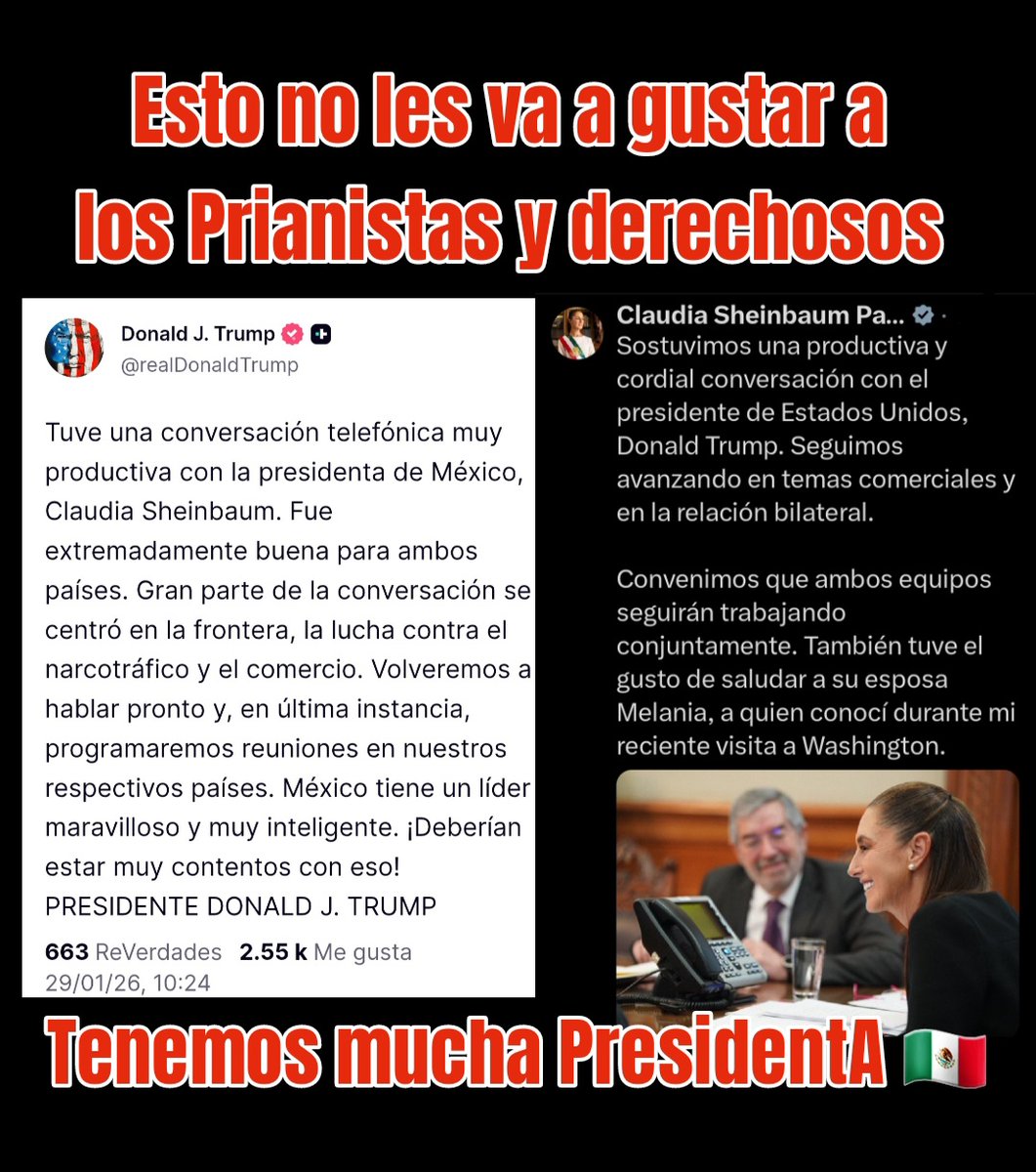 violetamg10078's tweet photo. Esto no les va a gustar a los #PrianistasCorruptos y derechosos derrotados.
TENEMOS MUCHA PRESIDENTA y se llama ...
#ClaudiaSheinbaum
🇲🇽💜🇲🇽💜🇲🇽💜🇲🇽💜🇲🇽
A llorar malvados corruptos y vende Patrias 😁 https://t.co/YbvvIgosAa