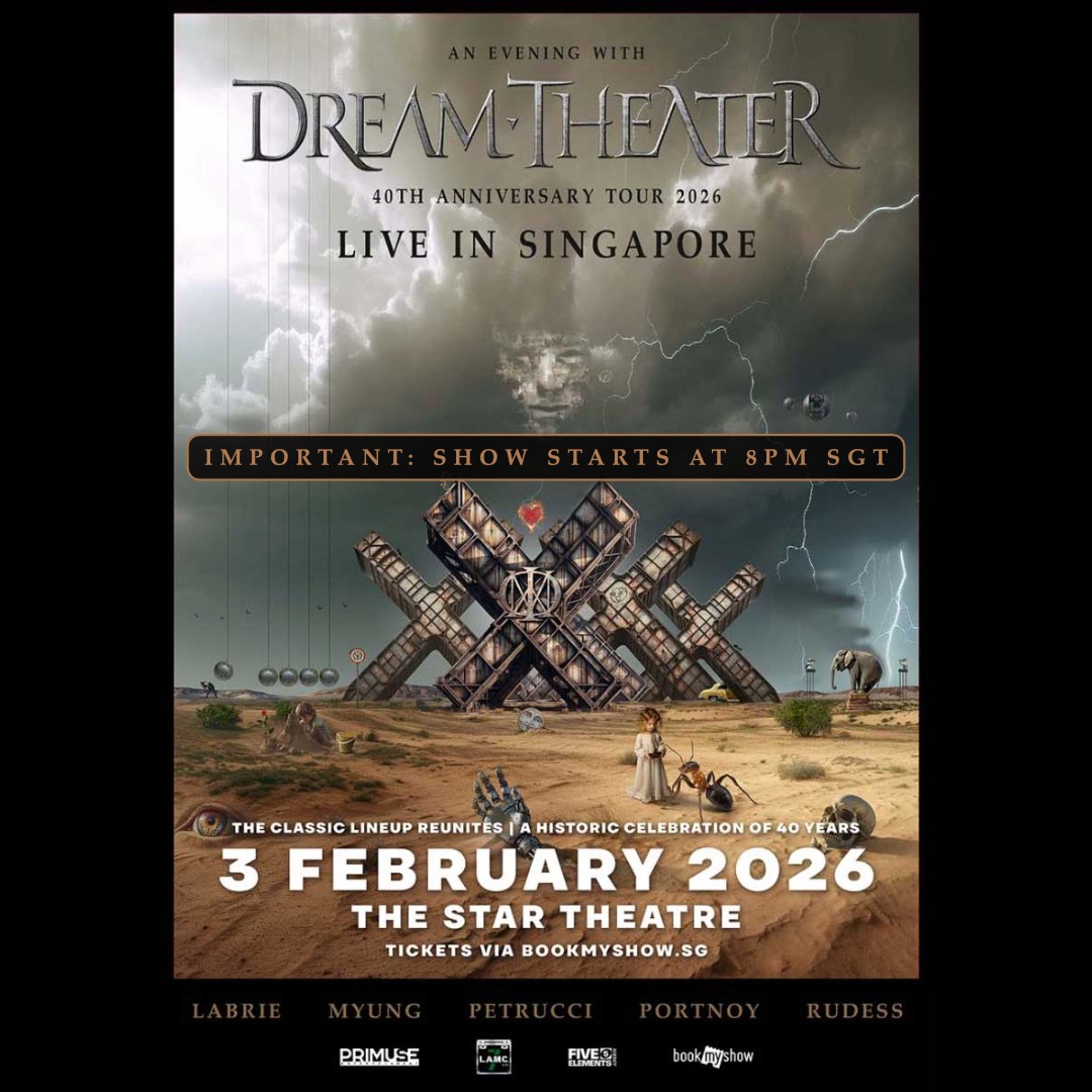 A heads up for those of you attending our show in Singapore 🇸🇬 on February 3, the show will start promptly at 8pm SGT so please sure to arrive in time!
