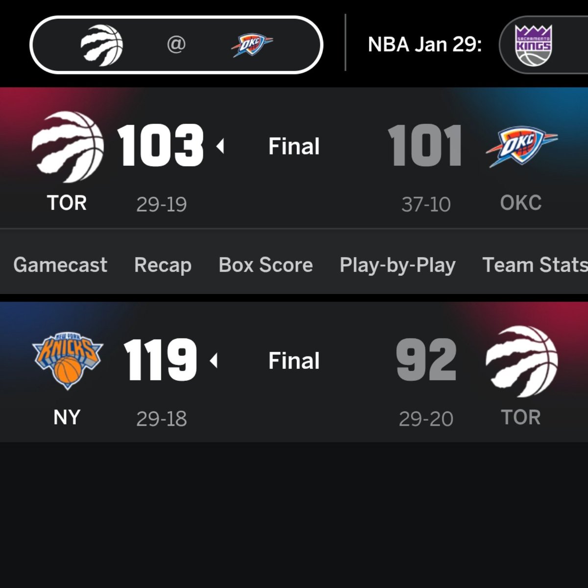 Mike Brown will never get the praise as much as they give him criticisms. Knicks played a back to back. The surging Raptor beat OKC on Sunday  and had 2 days rest. This game should have been a schedule lose...it wasn't. MB gets too much blame and not enough credit