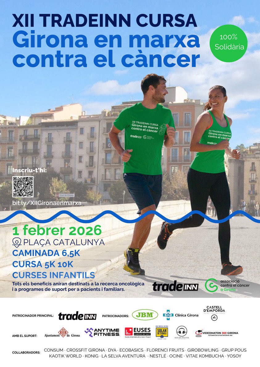 ainhoalopezr8's tweet photo. Diumenge 1 de febrer, Girona!!! 💚🏃🏼♀️➡️🏃🏼♀️➡️ @ContraCancerEs @ContraCancerGIR #tradeinn https://t.co/cdvnryUskb