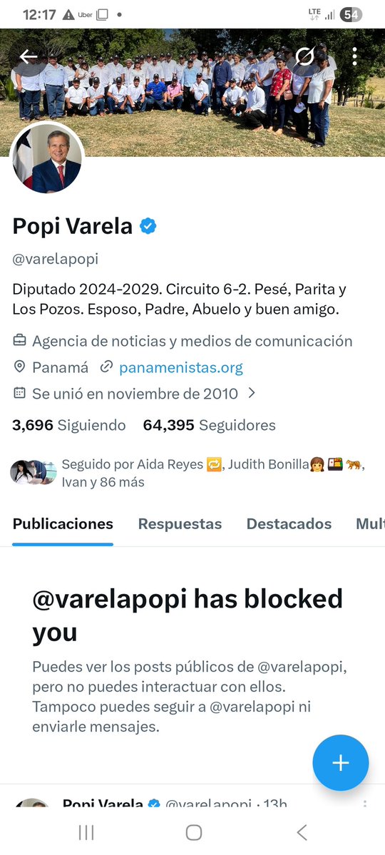 Estos politicos panameños (escorias para que entiendan mejor) creen que bloqueando taparan el sol con una mano de la realidad de ellos. Tienen la piel tan delicada que cuando les dicen las verdades bloquear es lo primero que se le ocurre. Son unos descarados.