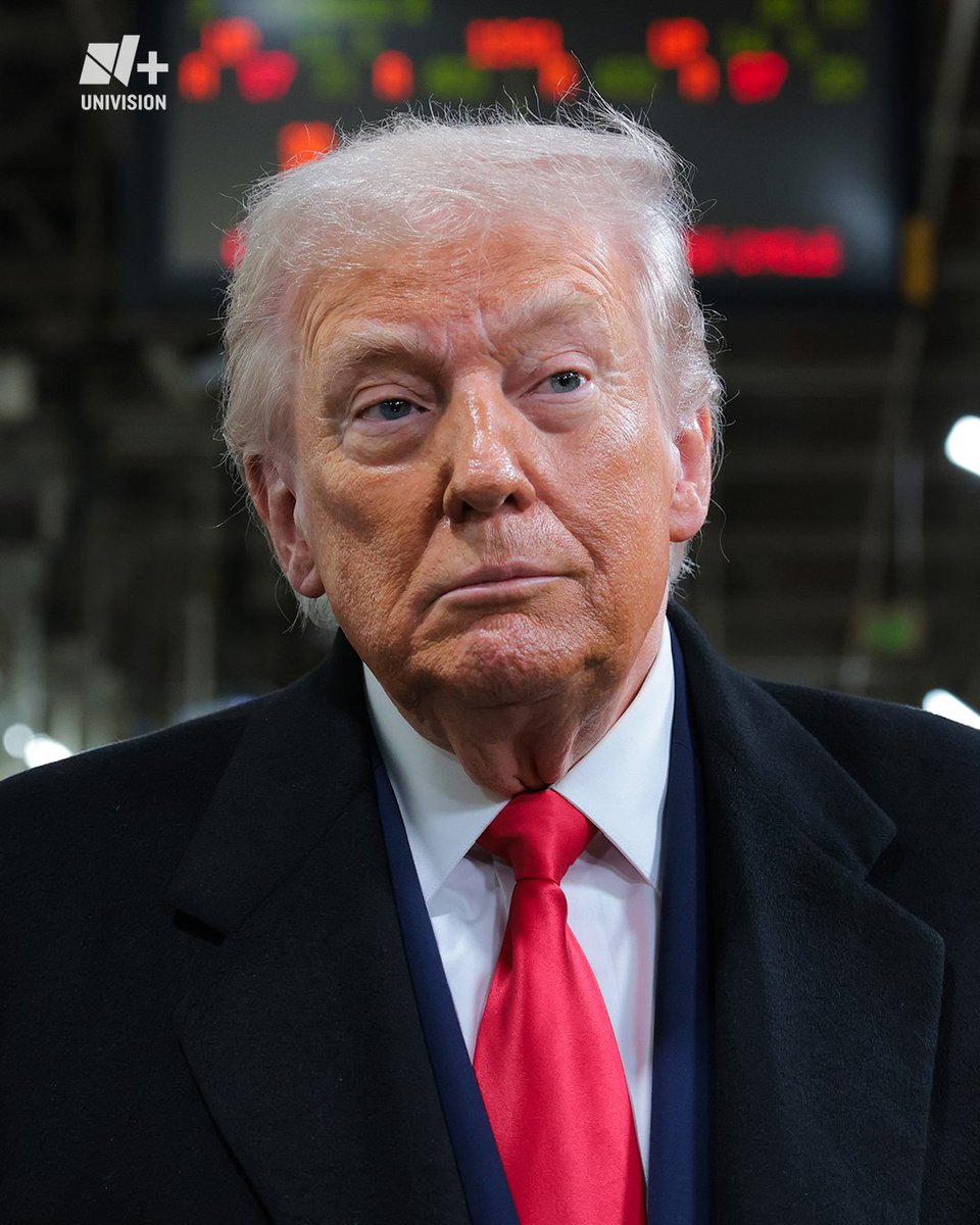 nmasunivision's tweet photo. #ÚltimaHora | El presidente Donald Trump anuncia que ha instruido a su administración a abrir todo el espacio aéreo comercial sobre Venezuela.

"Los ciudadanos estadounidenses podrán viajar a Venezuela, y allí estarán seguros".

Foto: Getty https://t.co/5pnD32n7zW