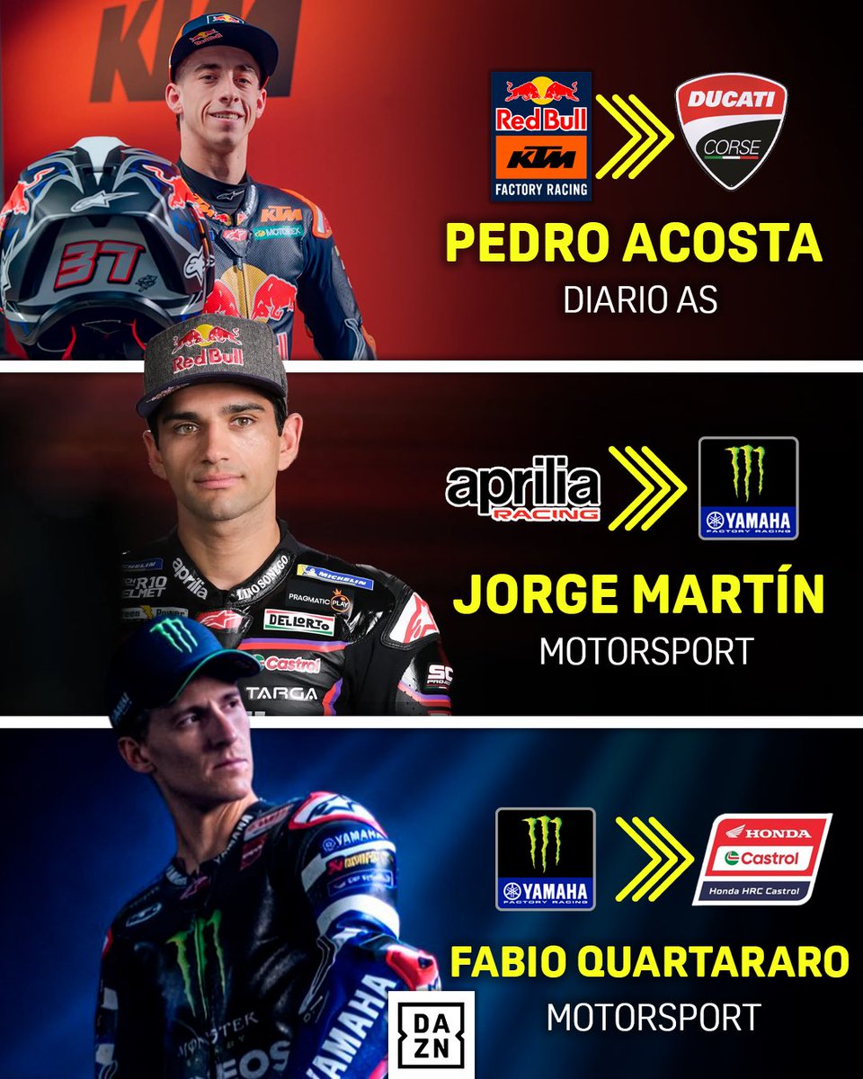 LOS ÚLTIMOS RUMORES DEL MERCADO DE MOTOGP 🤯🔥

#MotoGP 🏁