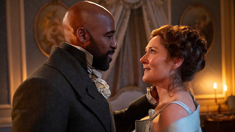 NoContxtBton's tweet photo. NEW stills of Marcus Anderson and Violet Bridgerton from #Bridgerton Season 4 https://t.co/lpH5DsnhgO
