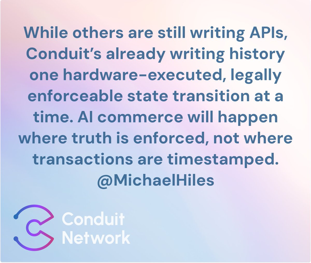 Conduit Network tweet media