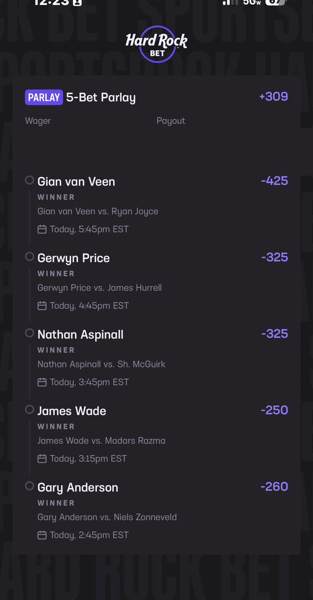 Here is what I have for the #WinmauWorldMasters on #HardRockBet this should be much better than last year since it’s the first to 3 sets compared to first to 2 last year. More legs means more opportunities for 180s! Let’s get it! #Darts #GamblingX