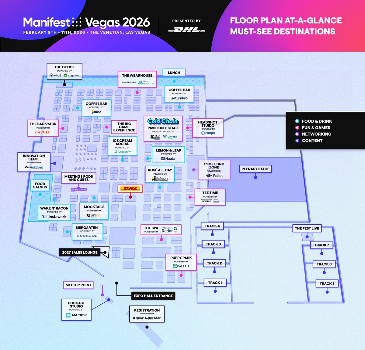 ManifestFOL's tweet photo. #Manifest2026 is almost here!
7,200+ Attendees 
2,000+ Shippers
1,500+ Startups &amp; Investors
400+ Speakers 
450+ Sponsors /Exhibitors

AND .... so many unique destinations in the Expo Hall! Register TODAY before online registration closes February 8th! https://t.co/a4xTmsVGx9 https://t.co/QLl91KIZFt