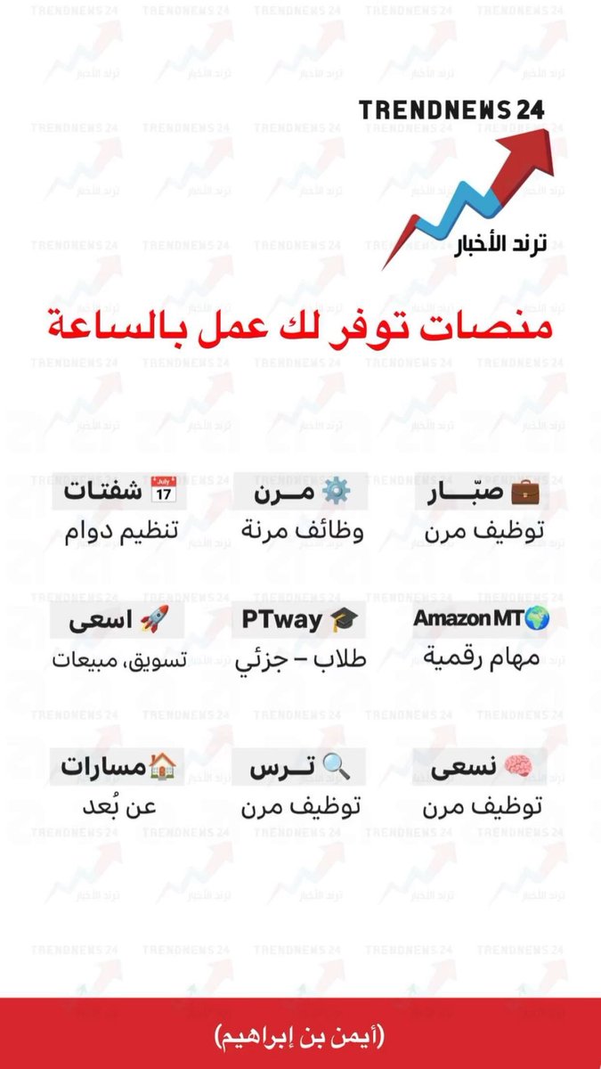 منصات توفر لك عمل بالساعة

(أيمن بن إبراهيم)