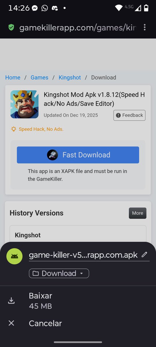 marcoss_1971's tweet photo. @Gamekiller_Glob If you could, please provide a direct download link, as this game can only be downloaded via the Game Killer app. 🙄 https://t.co/l1xZRTcHZC