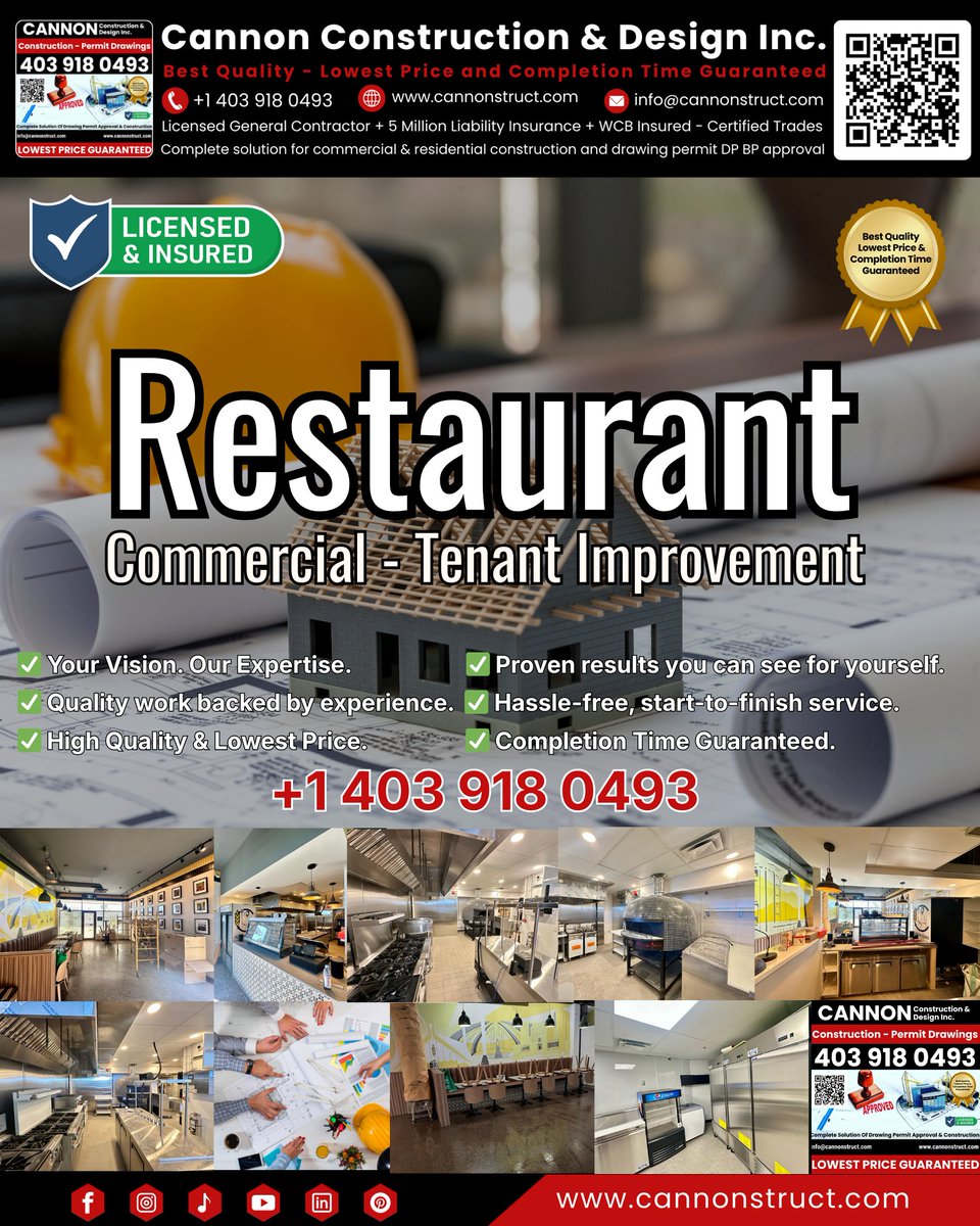 cannonstruct's tweet image. Complete Construction, Renovation &amp;amp; Design Drafting, Drawing Permit Services - Licensed &amp;amp; Insured | $5M Liability Insurance | WCB Certified - Best Price &amp;amp; Fastest Completion Guaranteed Call Now for a Free Consultation: +1 403-918-0493 cannonstruct.com