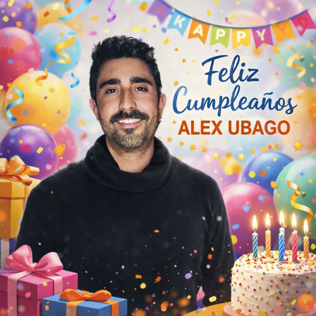 Mi querido <a href="/AlexUbagoficial/">Alex Ubago Oficial</a> te mando desde México un abrazo fuerte y muchos besos, para celebrar tu cumpleaños. 😘😘😘😘