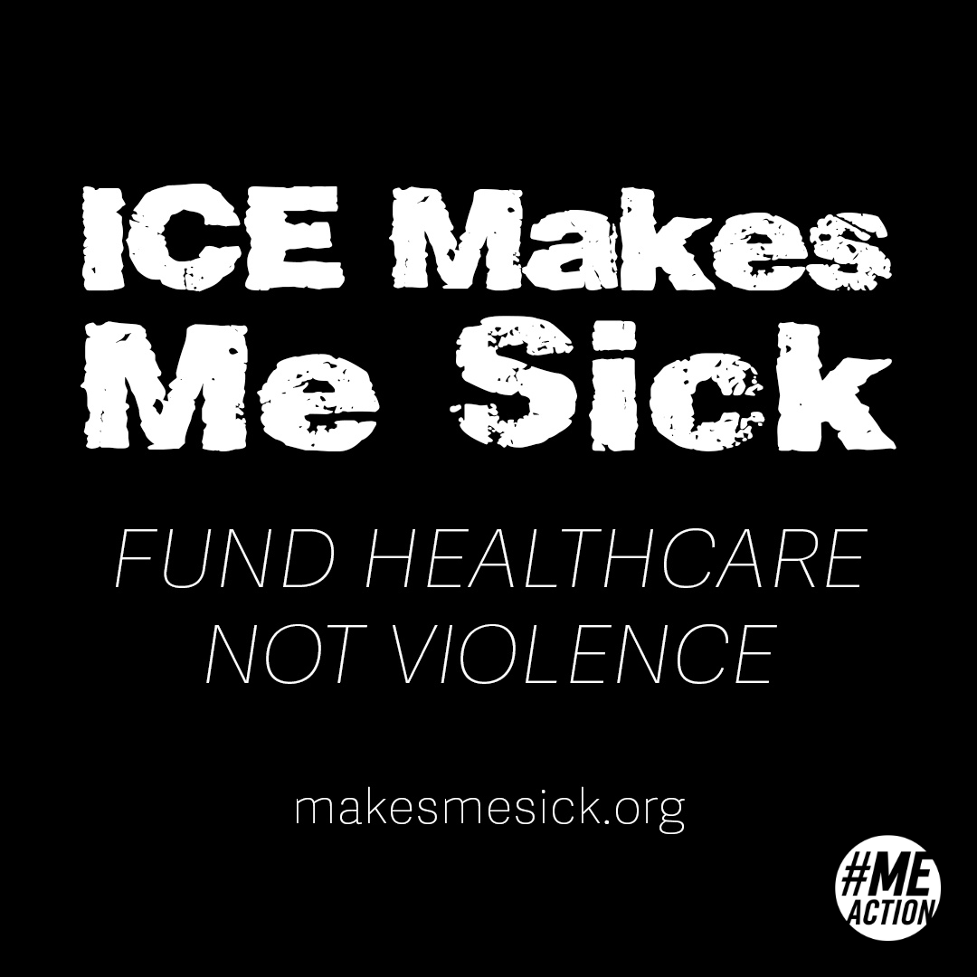 Like you, we have been watching horrors unfold especially in Minnesota. We have been checking on our #MEAction Minnesota community and sending all our love and support. This situation is heartbreaking and sickening.

Take action: makesmesick.org 

#pwME #Disability
