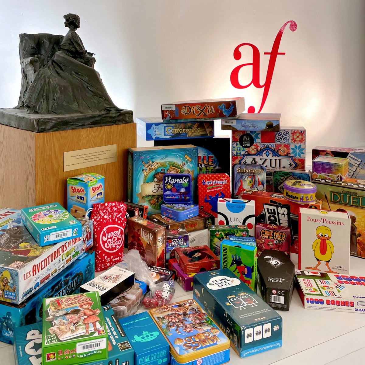 afdublin's tweet image. ♟️ Soirée Jeux 🎲
Join our #BoardGame evening on Tuesday 3rd February from 6pm!
We have a large collection of games to choose from but feel free to bring your own! Open to everyone, no minimum level in French is required.
Free booking 👉 ow.ly/Ea1m50Y5xoq