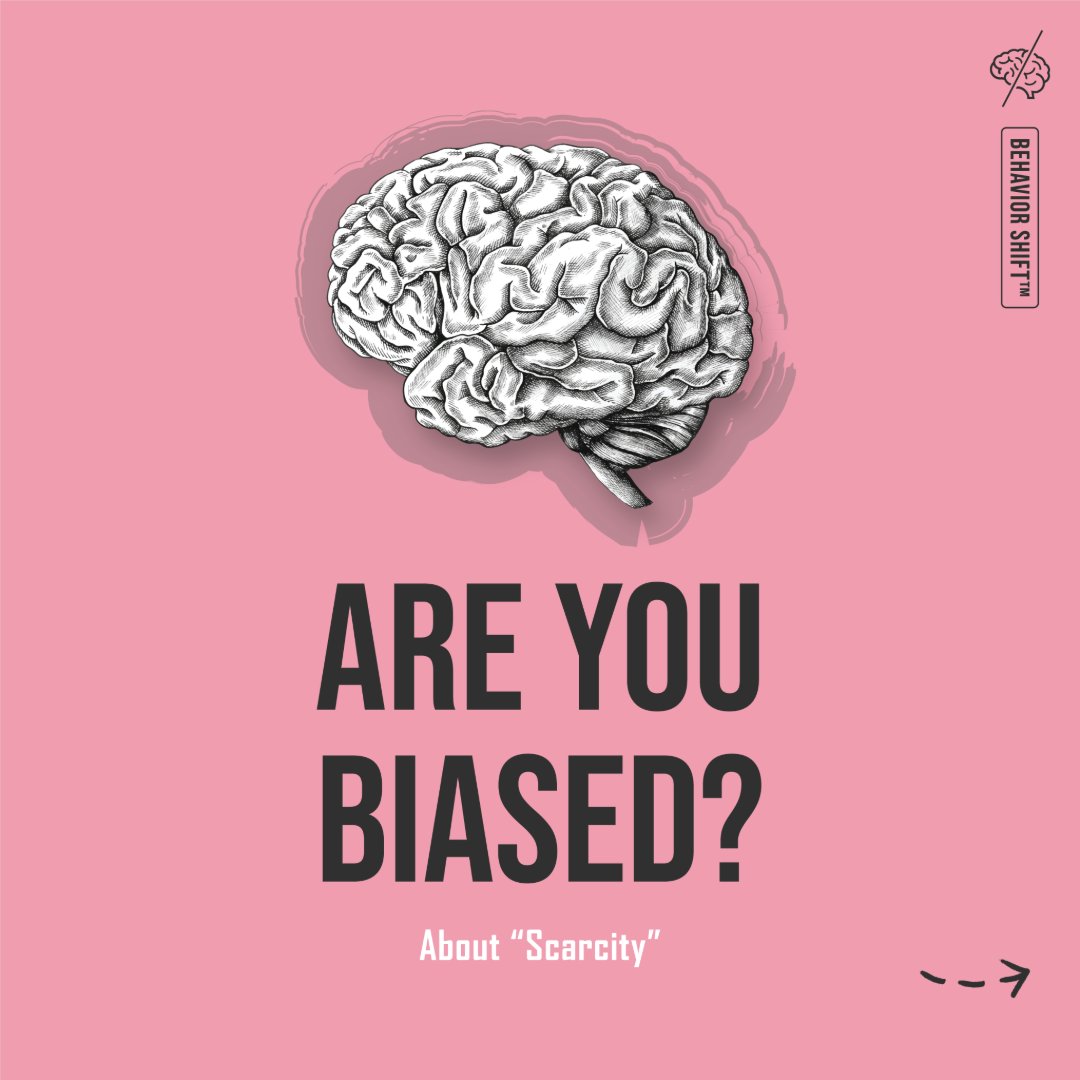 BehaviorShift's tweet image. “Only 2 left!” That urgency isn’t logic — it’s scarcity bias.
When something feels rare, our brain overvalues it. Pause. Question it. Give yourself time. Awareness changes decisions.
#BehaviorShift #ScarcityBias #BehavioralScience