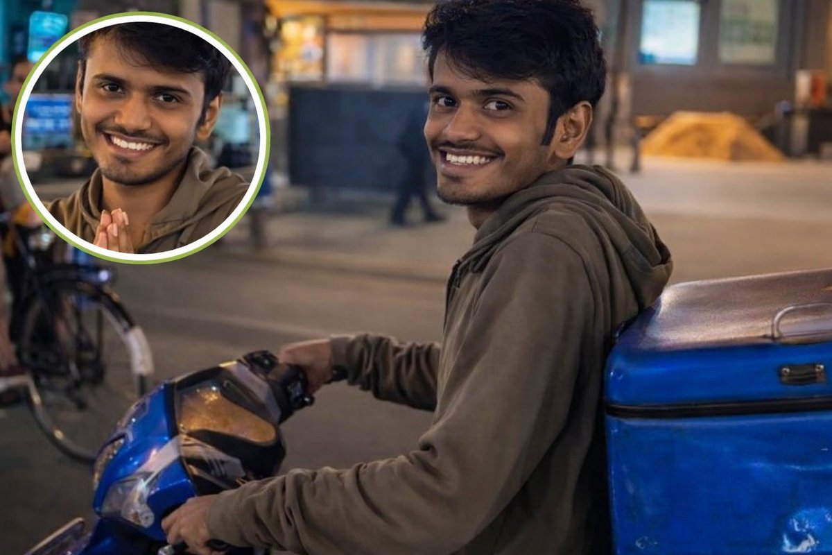 lakhanup85's tweet photo. “मर्द, मजबूरी और मुस्कुराहट…” 💔🍕
क्लासमेट ने Pizza Delivery Boy का मज़ाक उड़ाया, वो चुपचाप मुस्कुराता रहा — लेकिन इंटरनेट ने लड़की को नहीं छोड़ा।
यूज़र्स बोले: “कोई काम छोटा नहीं, मज़ाक उड़ाना शर्मनाक है। लड़का होना आसान नही ...see more
#PizzaDeliveryBoy #StruggleLife #Humanity #Trending #XTrend