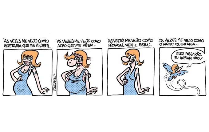 Viva o dia da visibilidade trans! 
Tira da Muriel, de 2010, acho.
Saiu na Folha @folha 