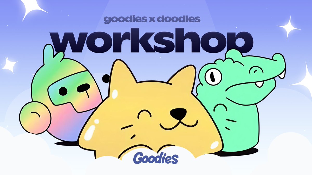 doodles's tweet photo. goodies x doodles workshop ⚒️

stake stickers. burn stickers. earn new stickers.
head over to @goodies_tg to get started ↓ https://t.co/BKu2NX6vcS