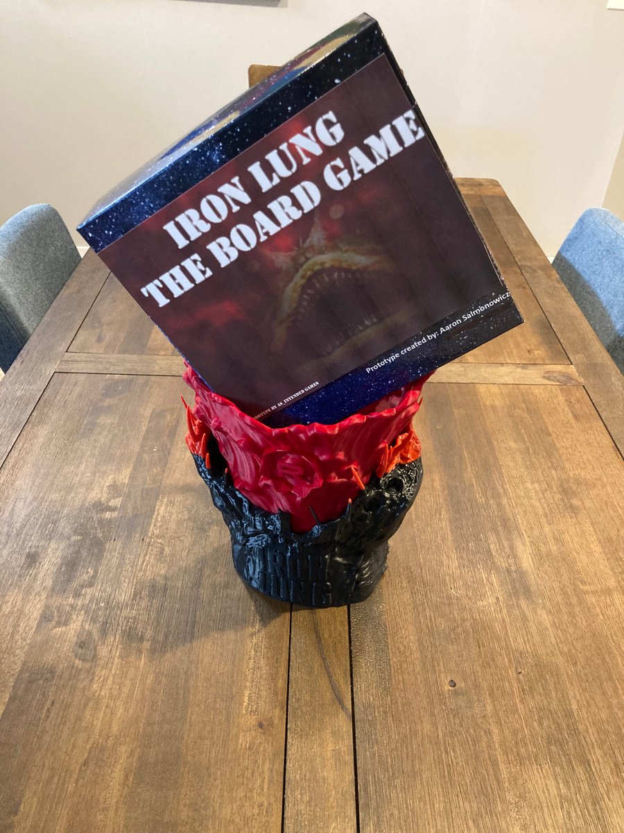 55 of posting every day until <a href="/markiplier/">Mark</a> responds to Iron Lung the Board Game. 
#ironlung #boardgame #Markiplier <a href="/DUSKdev/">David Szymanski</a> Prototype Demo... youtu.be/I9qQe79gmoUDay 

The Movie is OUT! 
Got my popcorn bucket, going to see it now!