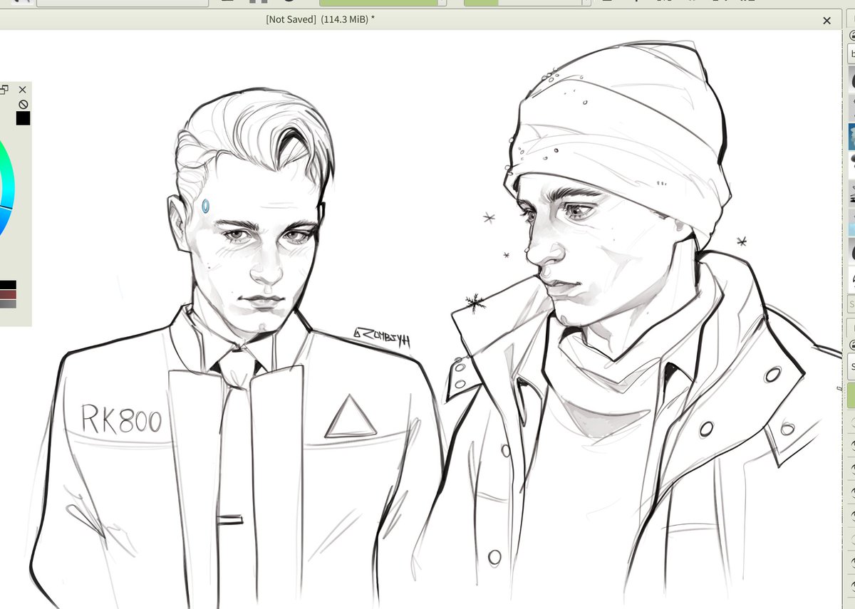 zombiyh's tweet image. deviant connor, ok? yes 

#DetroitBecomeHuman #dbh