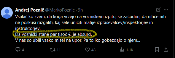 Ta budala si je kupila vozniški/e izpit/e?🤣
Legalna pridobitev in upoštevanje prometnih pravil je cenejše.