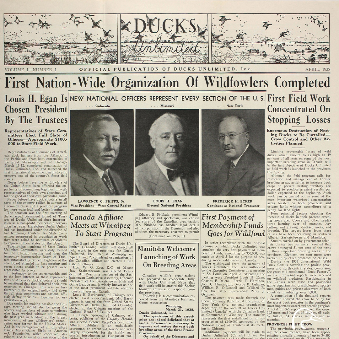 DucksUnlimited's tweet photo. 89 Years of Conservation: Eighty-nine years ago today, conservation was transformed by the founding of Ducks Unlimited.

In 1937, a small group of waterfowlers, visionaries, and community leaders set out to save North America's waterfowl populations while celebrating the continent's solid waterfowling heritage. Stressing the critical role wetlands play across North America, DU committed to this mission at the height of the Great Depression and one of the worst droughts in history.

Never underestimate what a group of passionate people can accomplish together for the special places left on earth. We're making a continental impact, just as our founders envisioned nearly 90 years ago. Through your support and the tireless efforts of our other members, volunteers, and partners, DU has protected or restored more than 19 million acres . . . and counting.

On behalf of Team DU, we say—Happy Anniversary, Ducks Unlimited!

Learn more: https://t.co/FKKiuj7rok

#DucksUnlimited #89YearsOfConservation
Photos: Ducks Unlimited
