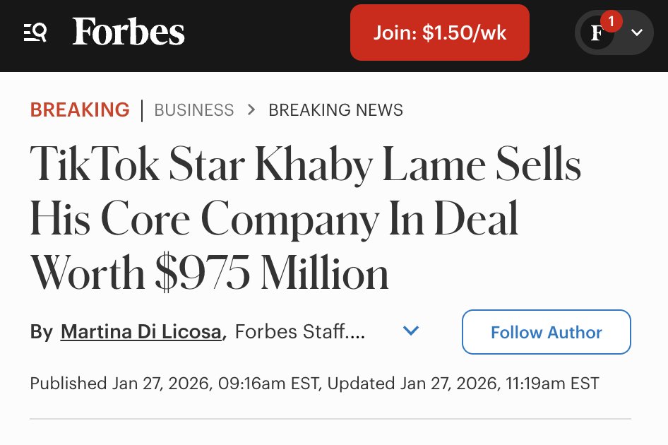 zaimiri's tweet image. Khaby Lame just retired at 25 for $975,000,000.

The company that bought it expects to generate $4B this year.

But Khaby didn't just sell his TikTok account.

He sold his entire existence.

The deal includes a scary "AI Digital Twin" clause:

He handed over his:

• Face ID
•…