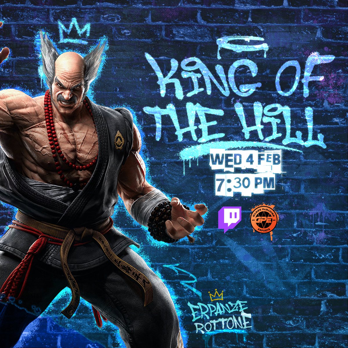 Last night, the first King of the Hill came to an end!
The crown was claimed by ErPanzerottone 👑
Nextone:
Wed, Feb 4 live from 7:30 PM, matches start at 8:00 PM