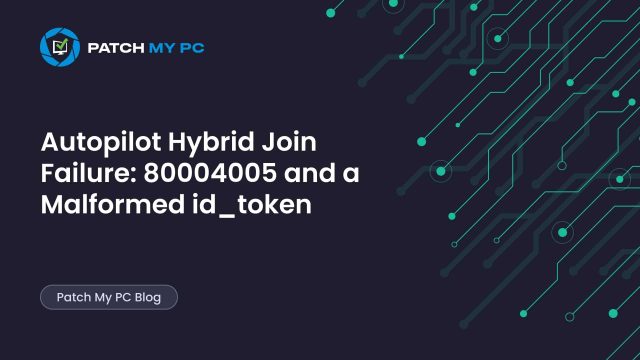 PatchMyPC's tweet image. Hybrid #Autopilot already walks a tightrope. When it breaks, it really breaks.

Seeing 80004005 “Something went wrong” with no clues why?

This deep dive from @Mister_MDM explains what’s actually failing in the user-driven flow and where to look. Link in comments 👀👇

#Intune