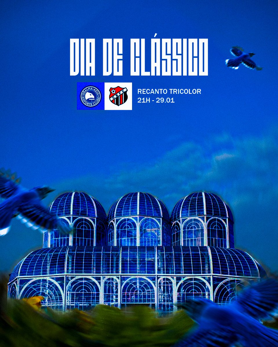 VAMOS JUNTOS! 💙⚡️

🆚 Cohmbate
🏆 Copa NeoChromatic - Quartas de Final
⏱️ 21h (Horário de Brasília)
🏟️ Recanto Tricolor
📺 GoalTV

#GAECxCHBT - #AvanteGralha 🇭🇳