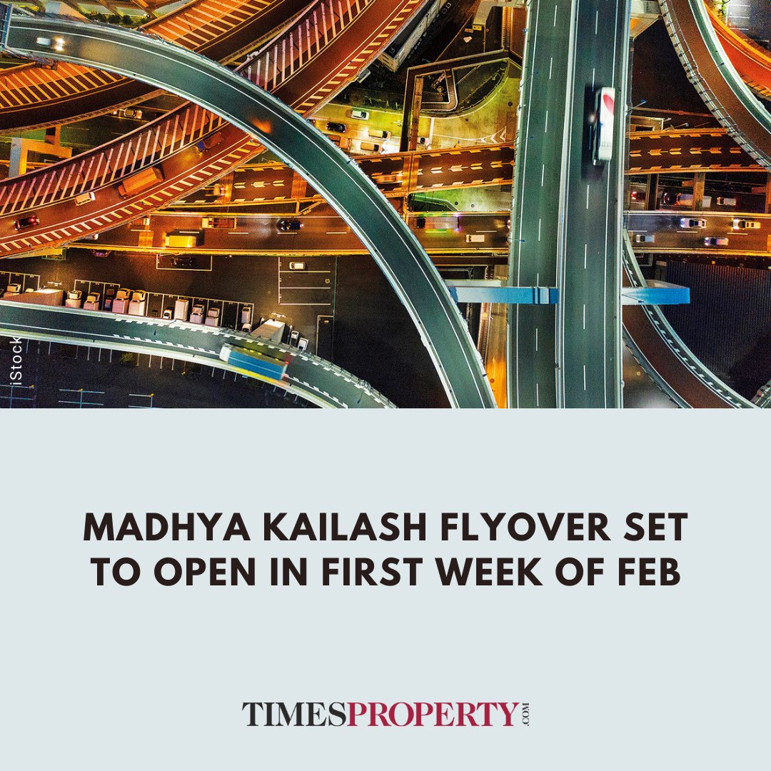 Commuters in Adyar, Guindy, and OMR may soon get relief from harrowing traffic at the Madhya Kailash junction, as the L-shaped flyover is set to be opened in the first week of Feb.

timesproperty.com/article/post/m…