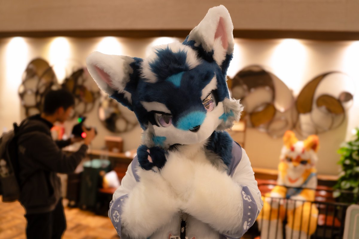 sensenbai2002's tweet photo. #FursuitFriday 
哎呀呀，今天吃点什么好呢～？（搓手手）
📷：@dreamnight0821 https://t.co/3vRzktGz6s