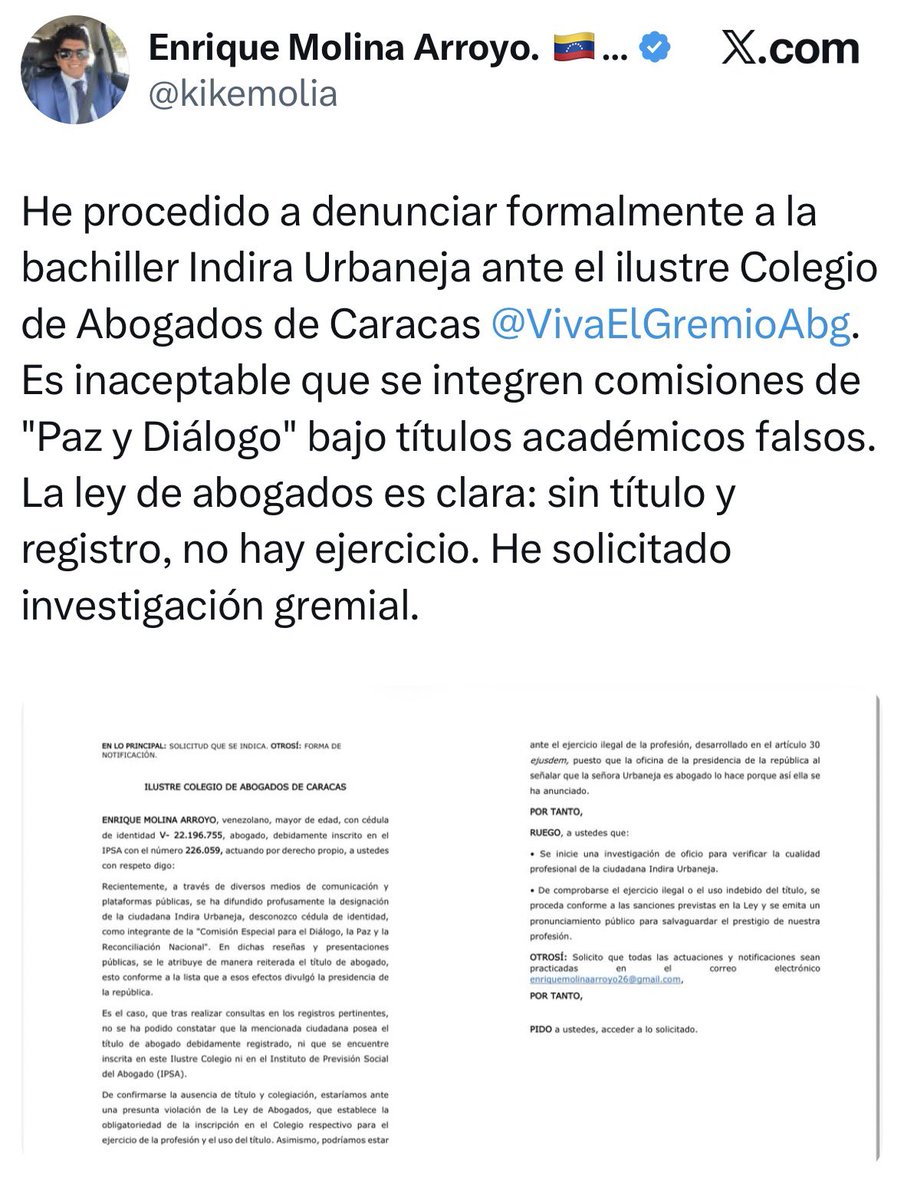 🧵 | Indira Urbaneja: crónica de una “analista” en permanente reinvención

🪡En Venezuela hay gente que cambia de opinión.
Y hay gente que cambia de personaje.

Hoy toca hablar de Indira Urbaneja.
Con calma, con memoria… y con documentos.

🪡¿Quién es Indira Urbaneja?
Hoy se