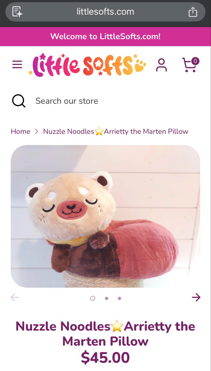 RedactedTired's tweet photo. Hello, is anyone willing or interested in selling there “Arrietty the Marten” pillow 

I’m offering 90$ (double the original price) + Shipping 

 Photo for reference https://t.co/fHXHlUrYaD