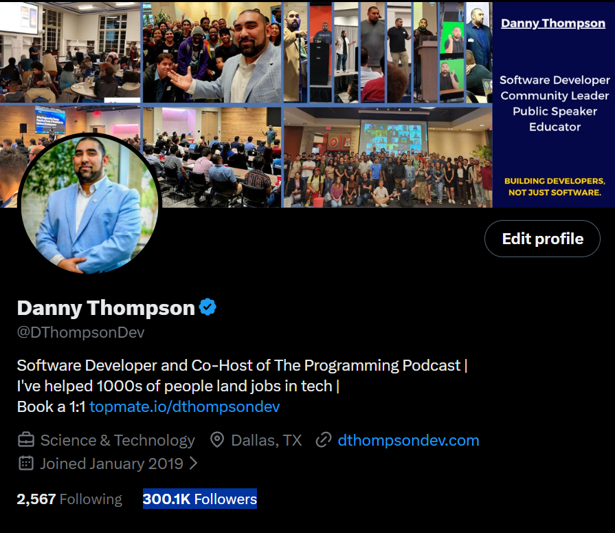 Danny Thompson tweet media