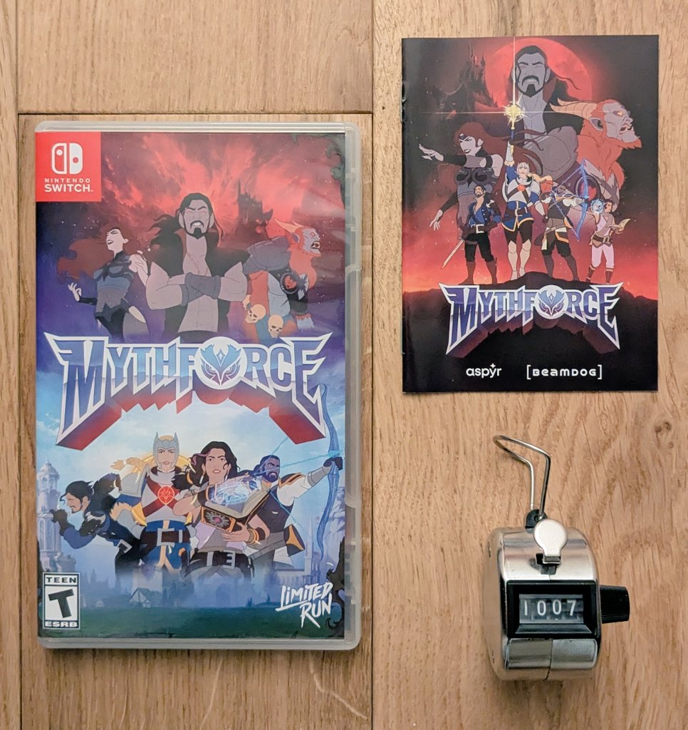 JahStobbart's tweet photo. 1007 ème jeu Switch en boîte, MythForce 💪
Un action-RPG roguelike, avec une somptueuse direction artistique nous rappelant les dessins animés des années 80-90.
Mais pour le reste, j'ai cru comprendre que c'était pas fameux...
Jouable en coop en ligne
#NintendoSwitch #MythForce https://t.co/S8BMM9Qake