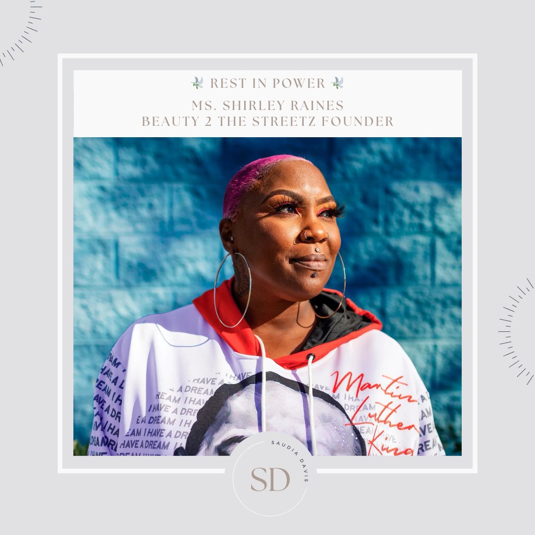 DavisSaudia's tweet photo. Reflecting on the mission of #ShirleyRaines, founder of Beauty 2 The Streetz. Her passion reminds us that at its core, entrepreneurship is about helping others with dignity, compassion, &amp; consistency.

Let's hold space for her legacy, to building with purpose &amp; heart. 🤍 https://t.co/YbiD5F7vv8