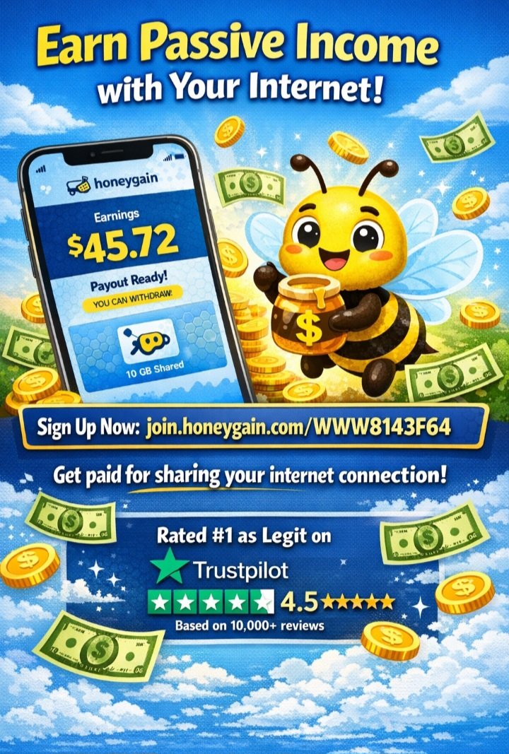 a_algoe's tweet photo. Get 3 usd for using my refferal link.
You can check on trustpilot if you don't trust > HONEYGAIN IS LEGIT 

https://t.co/KbJxC82AxT https://t.co/p1sLkLQiWC