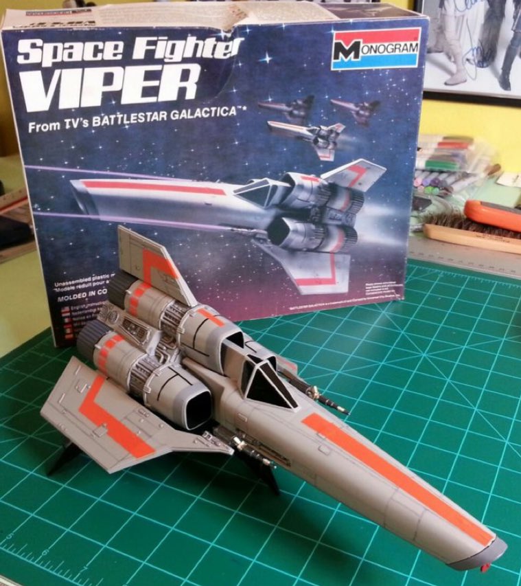 capecoraldwells's tweet image. #BattlestarGalactica 
   Model From Mike N 
 1978 Colonial Viper 
        #Monogram