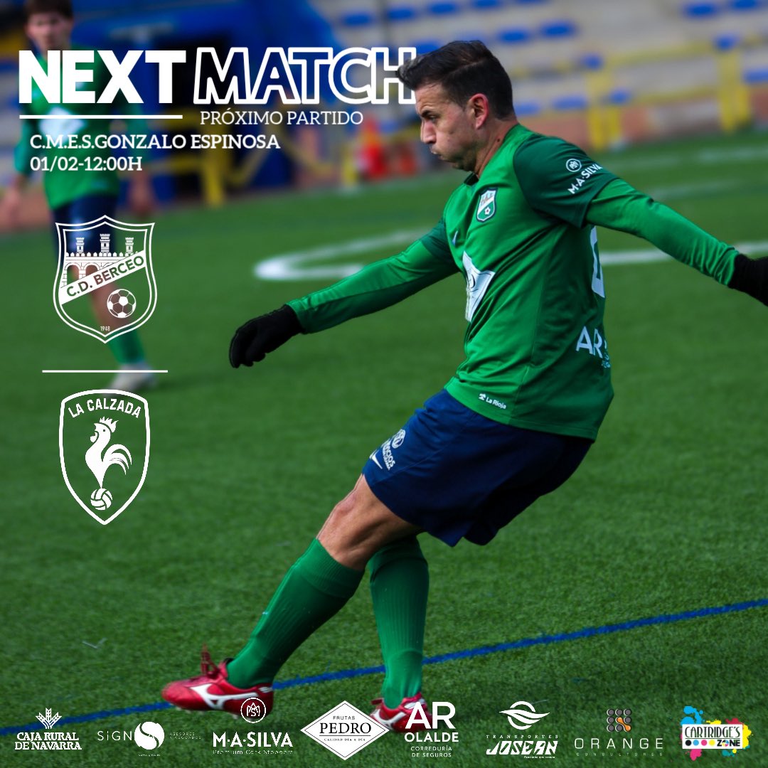 𝑵𝑬𝑿𝑻 𝑴𝑨𝑻𝑪𝑯

⏩️ PRÓXIMO PARTIDO 
🆚 <a href="/FCLaCalzada/">FC La Calzada</a> 
📅 Domingo 1 de febrero  , 12:00h
🏟️ C.M.E.S.Gonzalo Espinosa 

💚💙💚💙