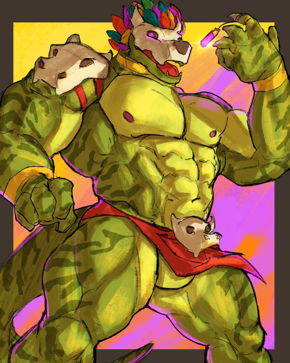RolenzoArt's tweet photo. Some old witch doctor art from 3 years ago👀 new update kinda makes him more handsome- gotta draw him again https://t.co/P0SBltLIrs