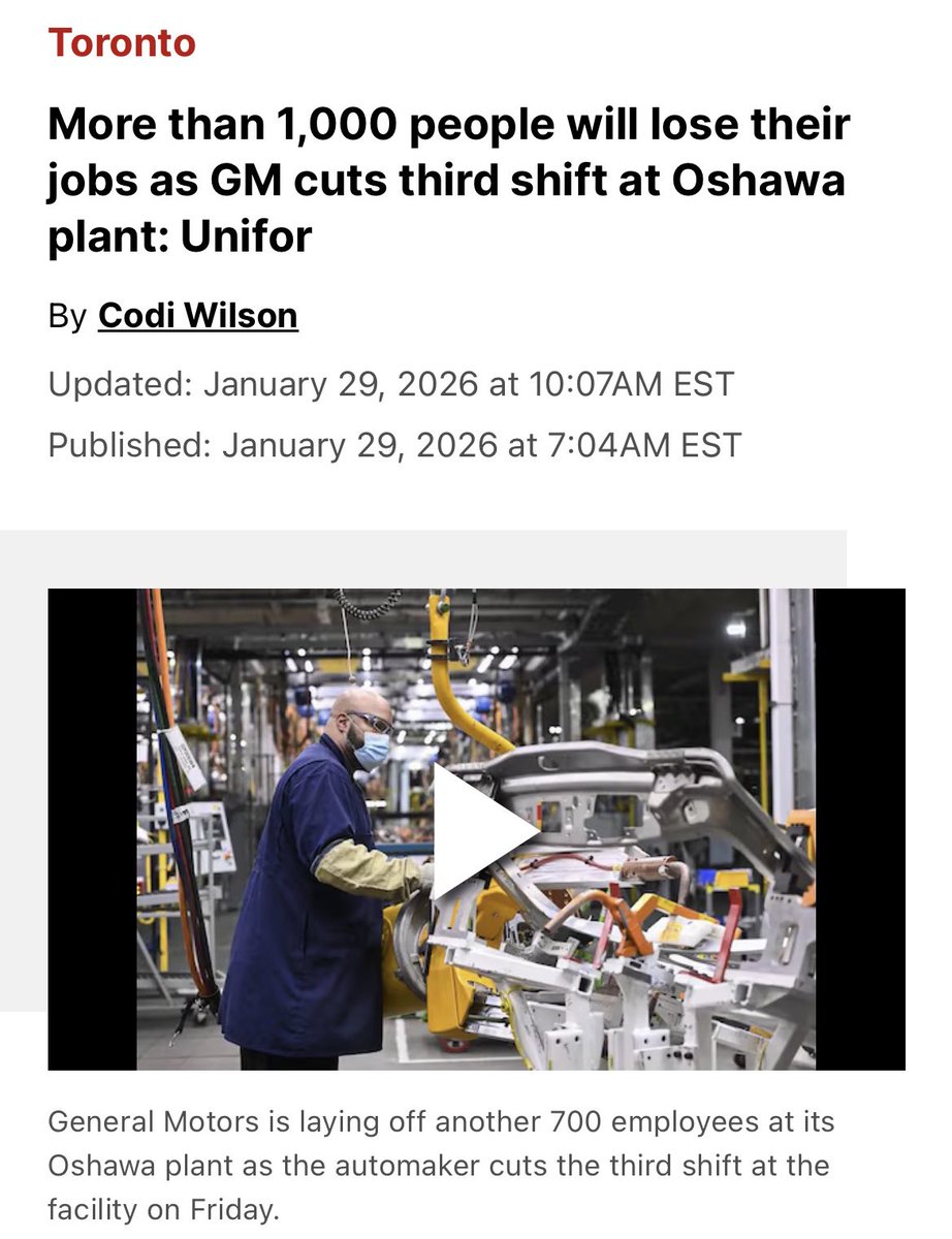 kyleseeback's tweet image. Today’s announcement at General Motors’ Oshawa plant is tough news for hundreds of workers and their families.

Auto workers show up, do the job, and build world-class products. 

They deserve an economy that has their backs — with stable investment, competitive manufacturing,…