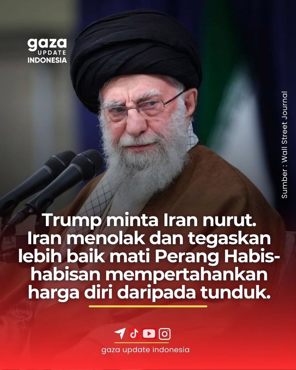 Jika Iran punya nuklir maka orang akan aman🙏