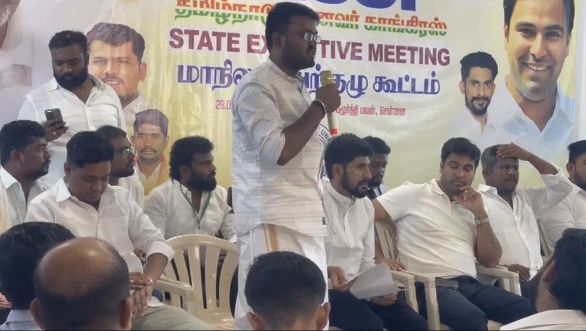 JBAbijith's tweet photo. சென்னையில் நடைபெற்ற தமிழ்நாடு மாணவர் காங்கிரஸ் மாநில செயற்குழு கூட்டத்தில், மாணவர் காங்கிரஸ் தேசிய தலைவர் மதிப்பிற்குரிய திரு. வருண் சௌதரி ஜி அவர்களுடன் கலந்து கொண்டபோது.
@kcvenugopalmp @varunchoudhary2 @nsui https://t.co/cpVbw8Artx