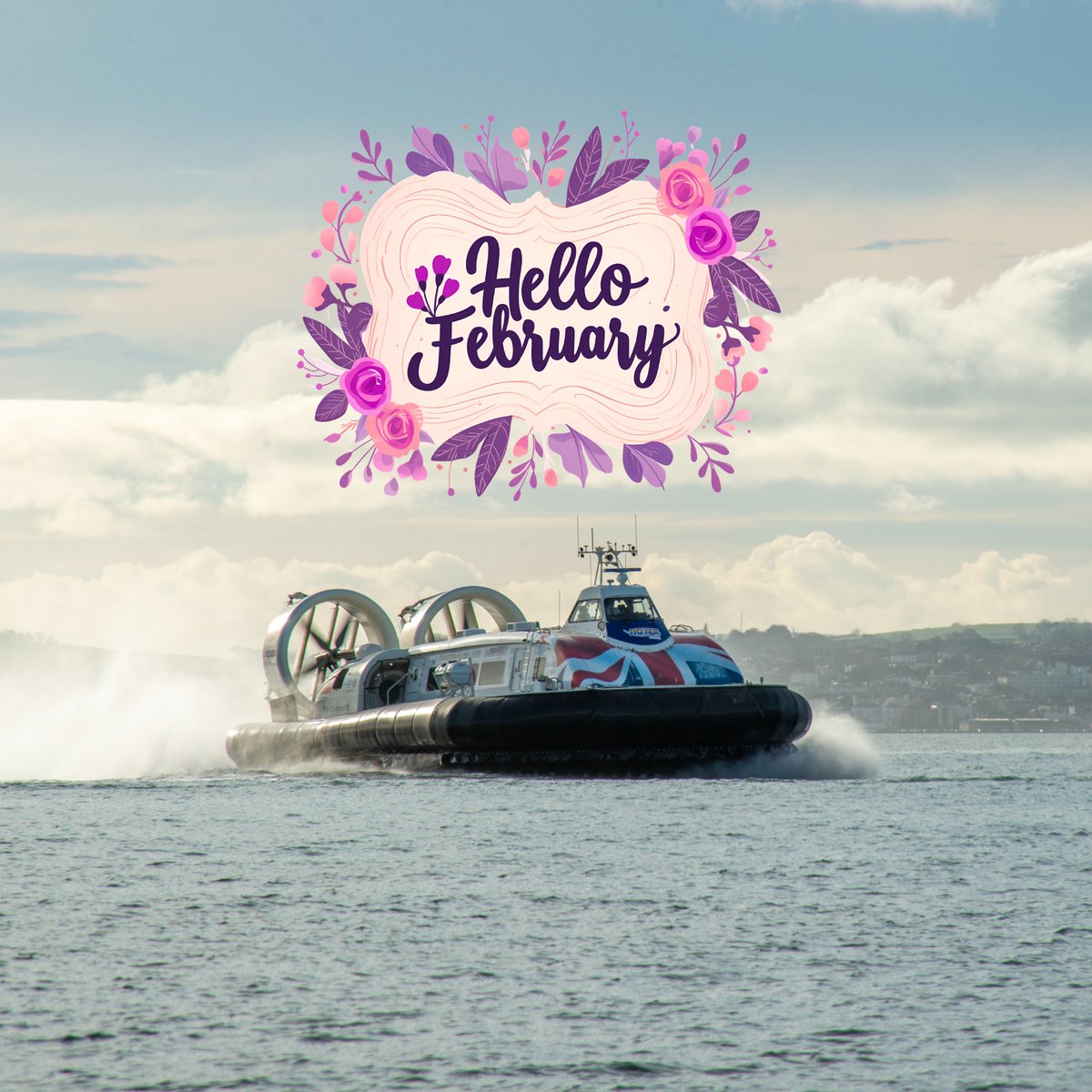 HovertravelLtd's tweet photo. 🌸 Hello February! 🌊

This month on the Solent:
👀 17 &amp; 19 Feb – Behind the Scenes Tours
✨ 18 Feb – Experience Flight

Book your adventure now!
🔗https://t.co/jVlcZB7I61

#Hovertravel #HelloFeb #SolentAdventures #ExperienceFlight https://t.co/ZddMvgDtk2