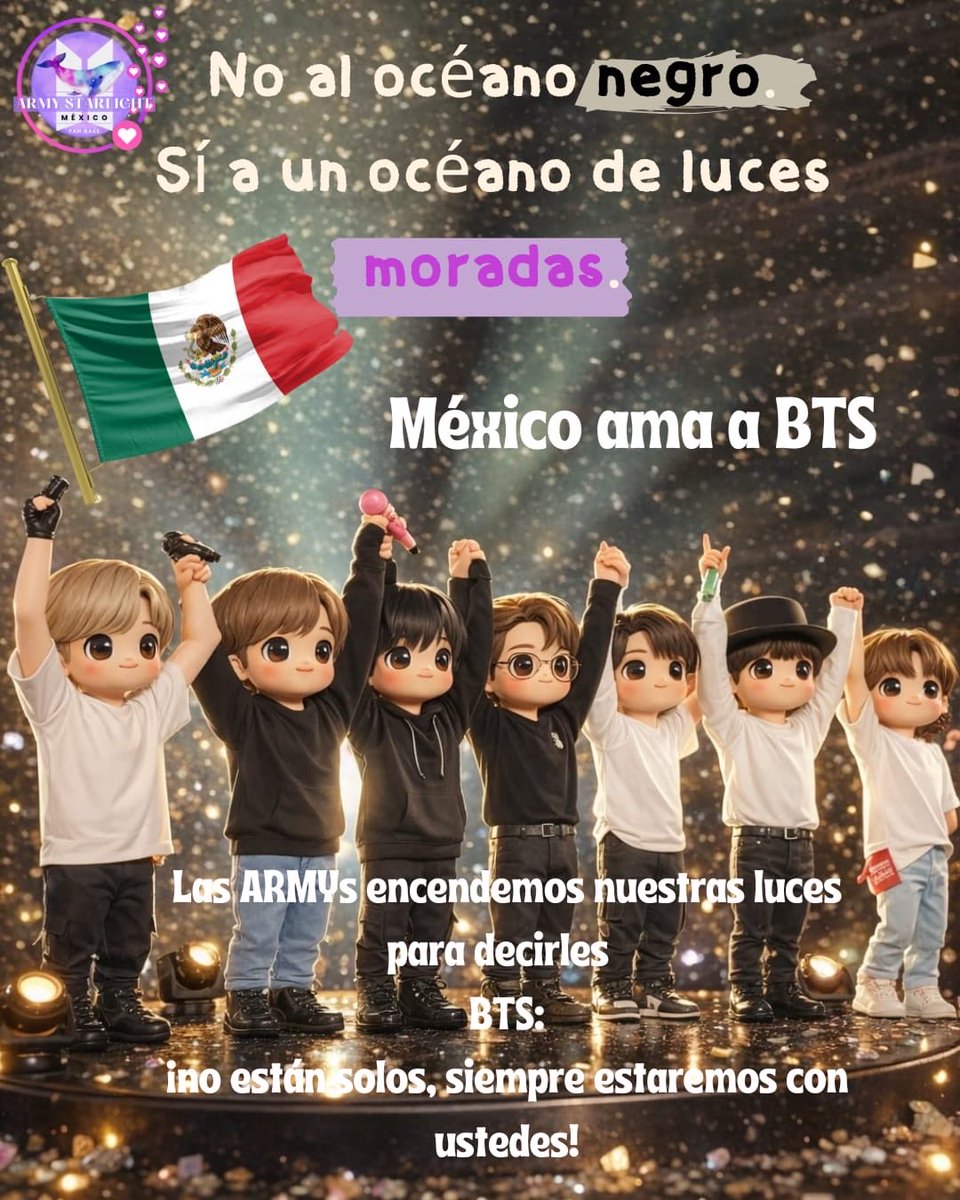 ArmyStarlightMx's tweet photo. Amor  es apoyar 
#BTSARMY #amorbts 
#armyunidas https://t.co/9gBbYO6QVs